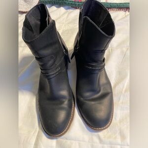 Sperry Black Leather Boots